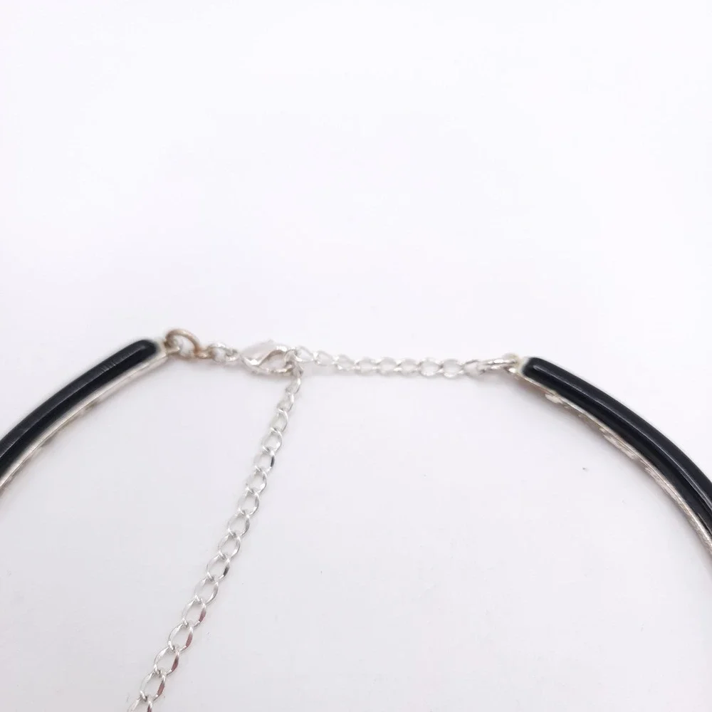 Liz Claiborne Black Collar Choker‎ Necklace